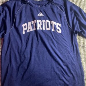 Adidas short Sleeve Blue Patriots climalite Tee #13
